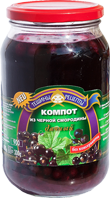 Компот из чёрной смородины дачный